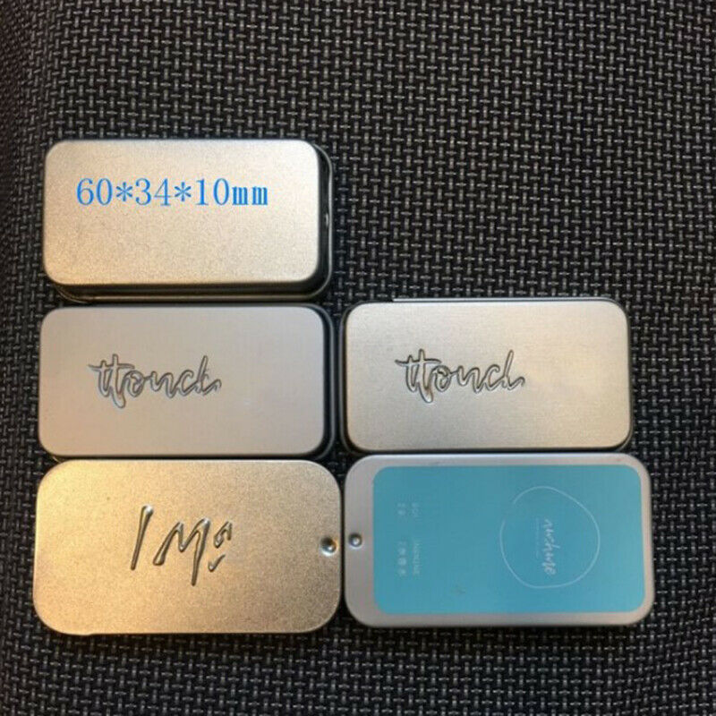 3pcs Iron Box Slide Cover Storage Box Jewelry Pill Cases Tin Boxes Contai.l8