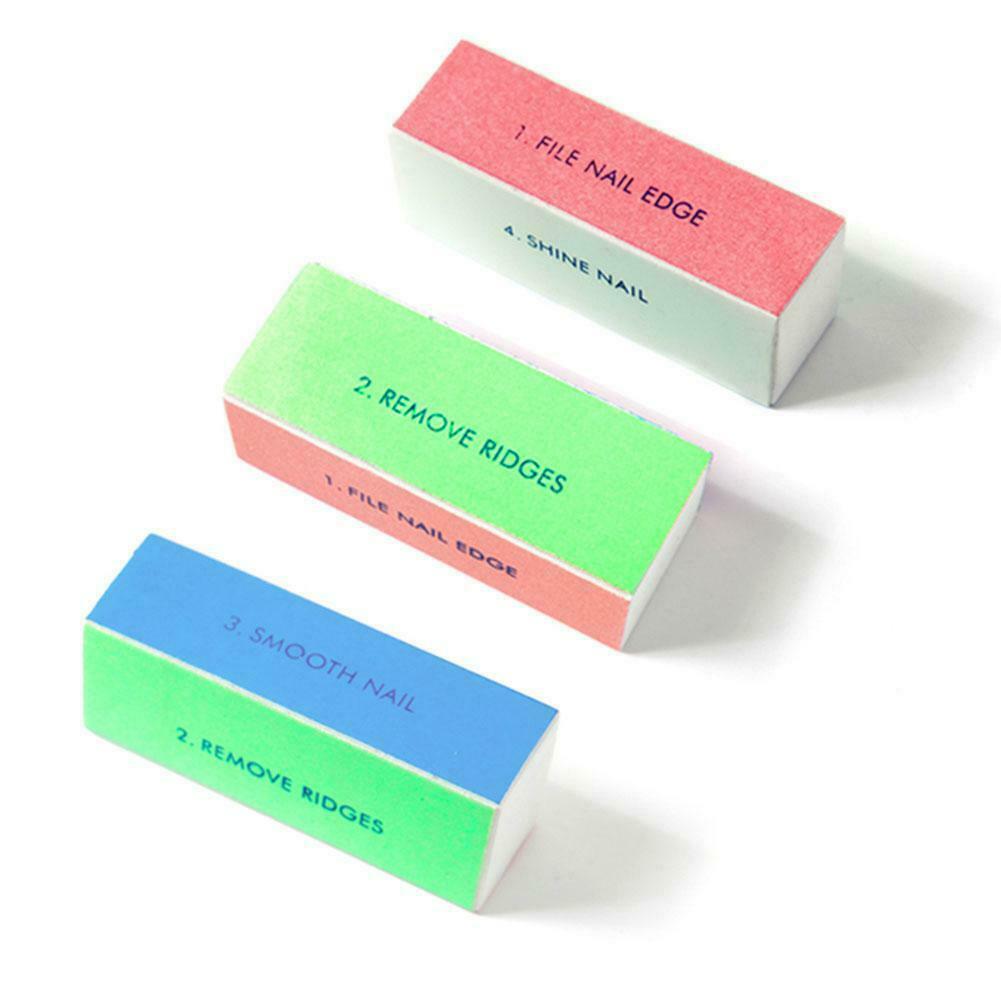 4 in 1 NAIL BUFFER Fine Grit Smooth Polish&Shine Remove Ridges I8Q Y0N2 R1D3