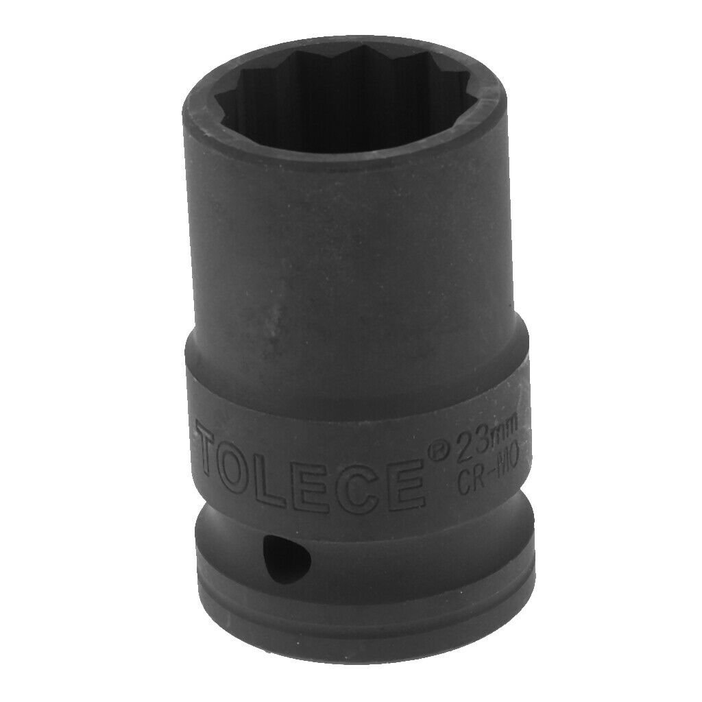 23mm 3/4" DRIVE DEEP IMPACT WRENCH SOCKET 12 POINT SINGLE HEX HUB NUTS