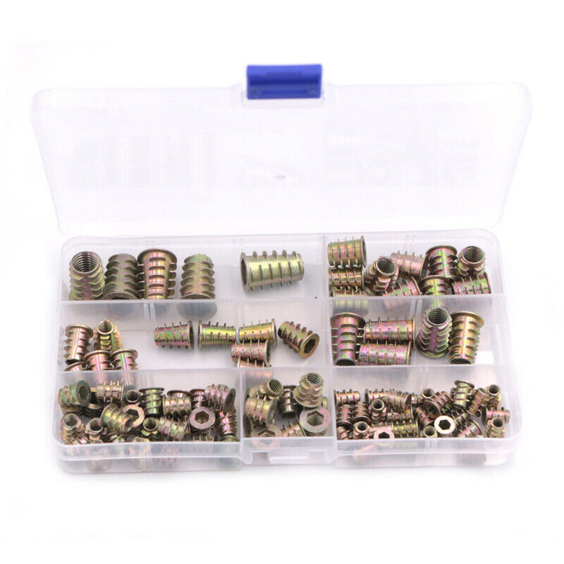 100PCS M4/M5/6/M8/10 Screw-in Thread Flange Insert Nut Bolt Fastener Connector