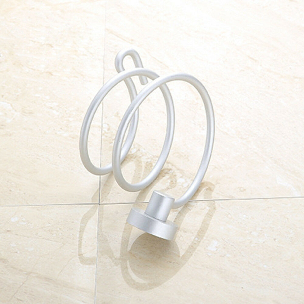 Hairdryer Aluminum Bathroom Shelf Wall Mounted Dryer Rack Holder Storage New