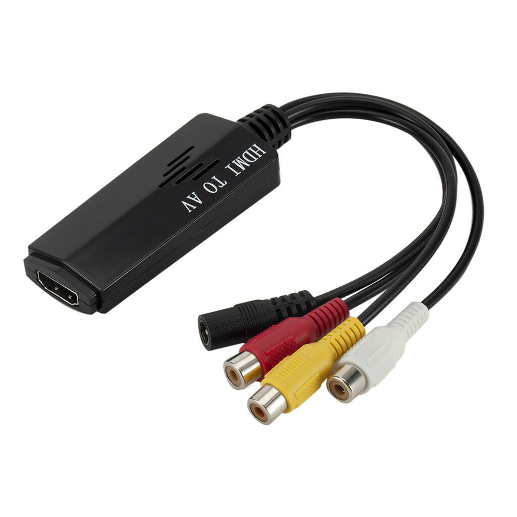 2 Pcs HDMI To RCA Converter Cable Composite Audio Video To 1080P HDMI AV HD