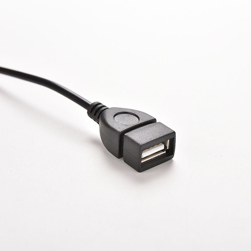 3.5mm Male AUX Audio Plug Jack To USB 2.0 Female Converter Cable Cord Car MPATA