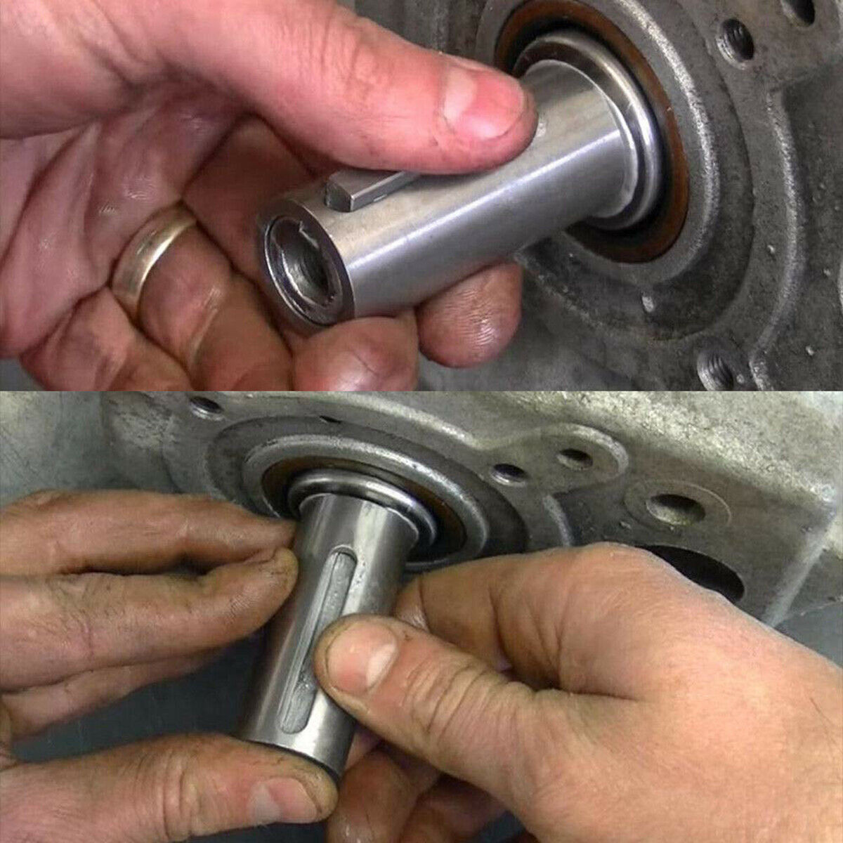 1â€ to 1-1/8'' inch Gas Engine Pulley Crank Shaft Sleeve Adapter 1/4'' Step  â¤