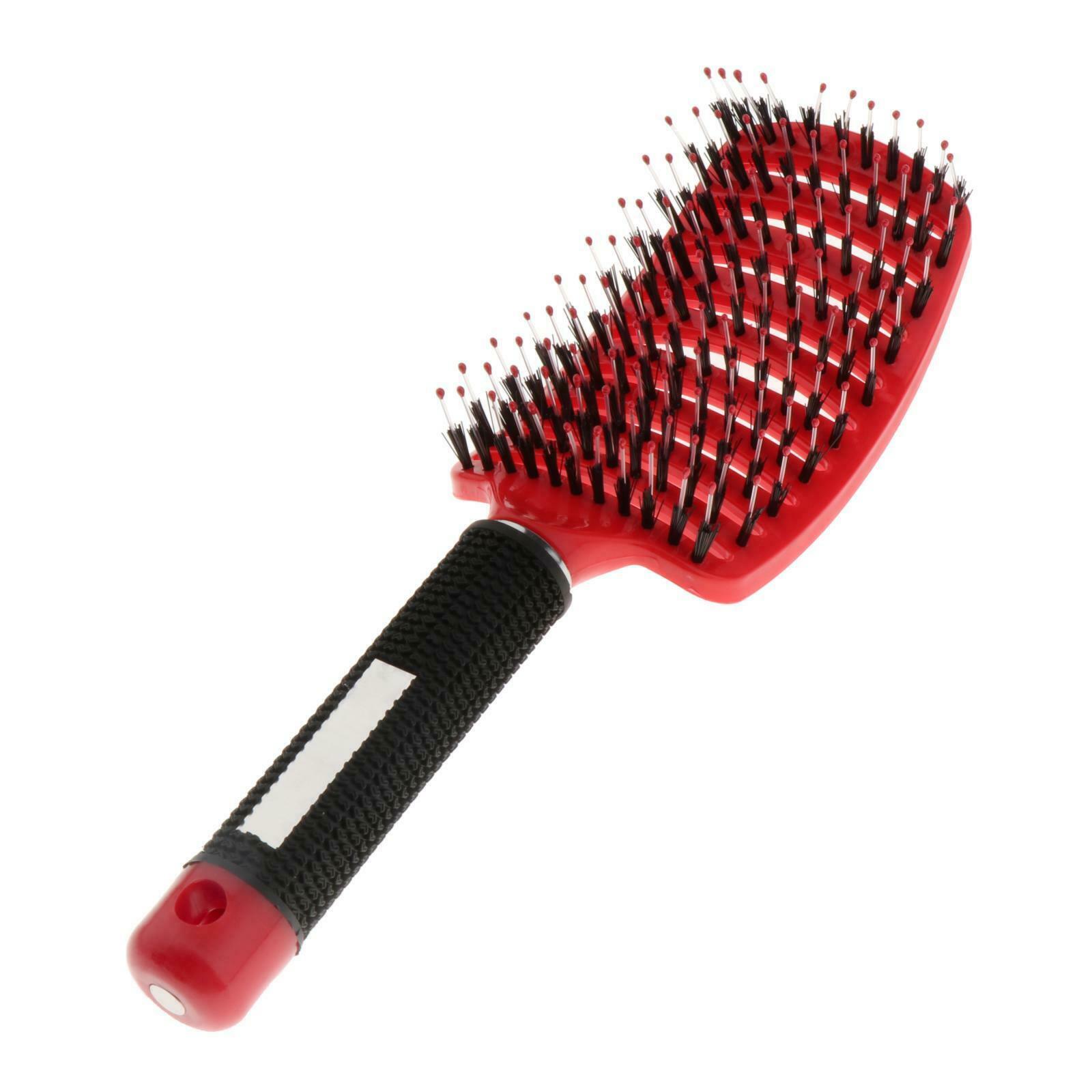 2x Salon Bristle Hair Styling Massage Vent Paddle Comb+Hair Dryer Diffuser