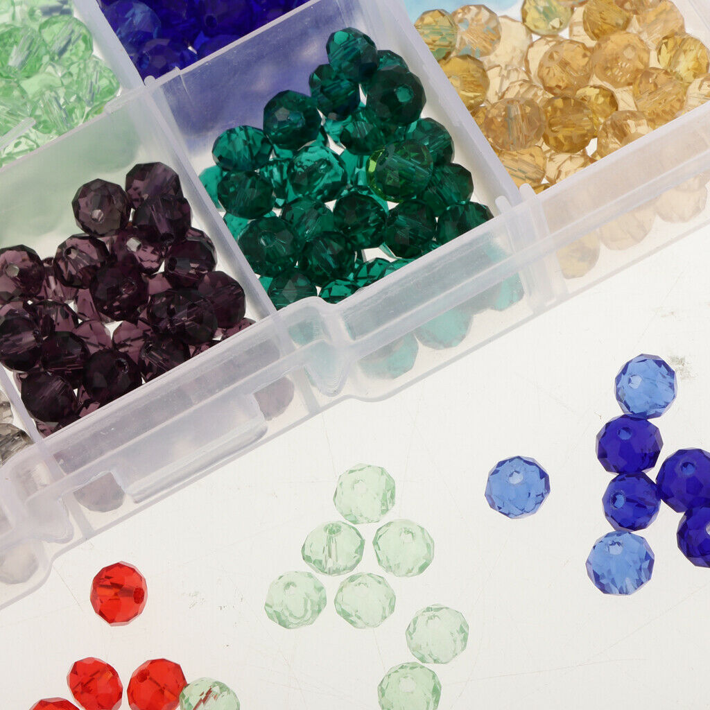 500pcs 6mm colorful rondelle glass beads for jewelry making with