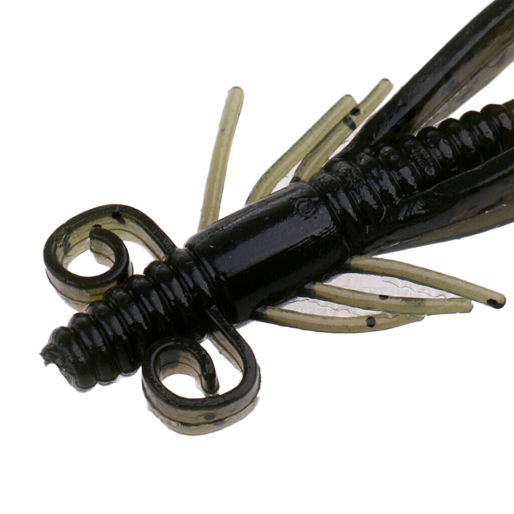 20pcs Soft Fishing Lures Shrimp Fishing Bait Grub Lure Fishing Tackle