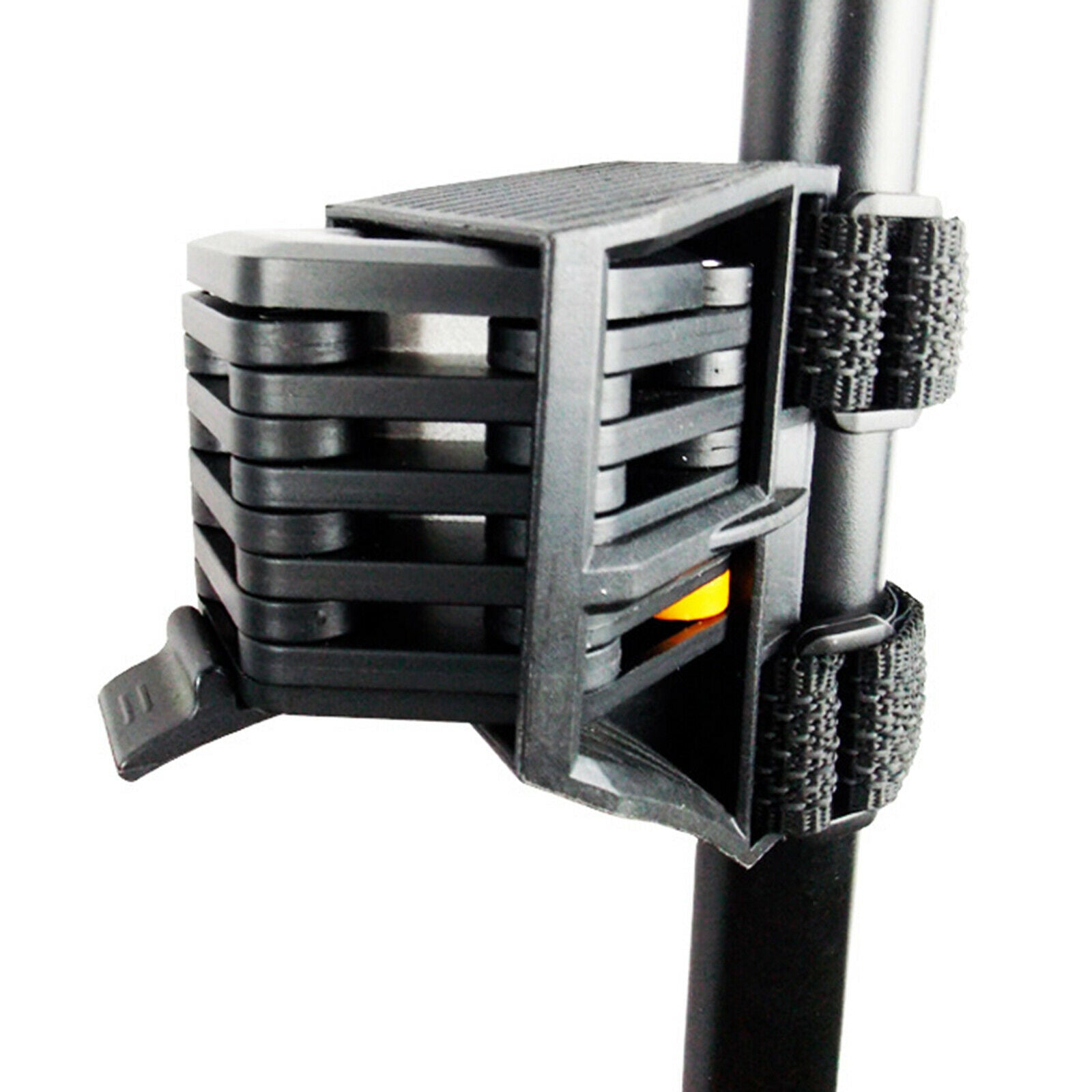 Bike Chain Lock Folding Lock with Key, Strap,Holder Anti-theft Easy Mounting