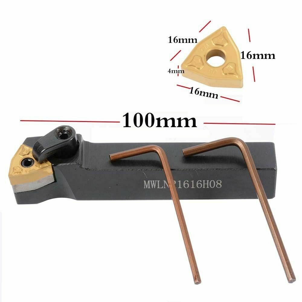 1pc MWLNR 1616H08 turning holder tool + WNMG080408-CM carbide insert for lathe