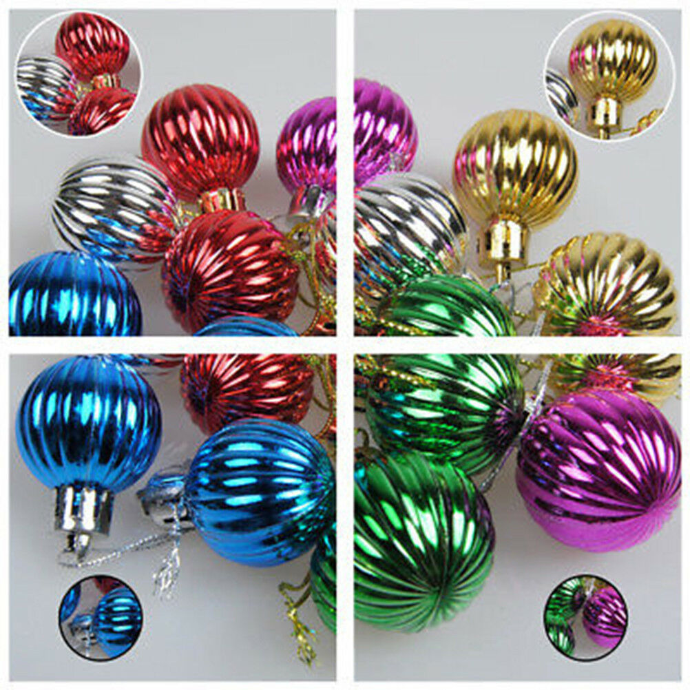 12×Christmas Balls Party Baubles Xmas Tree Decorations Hanging Ornament D.l8