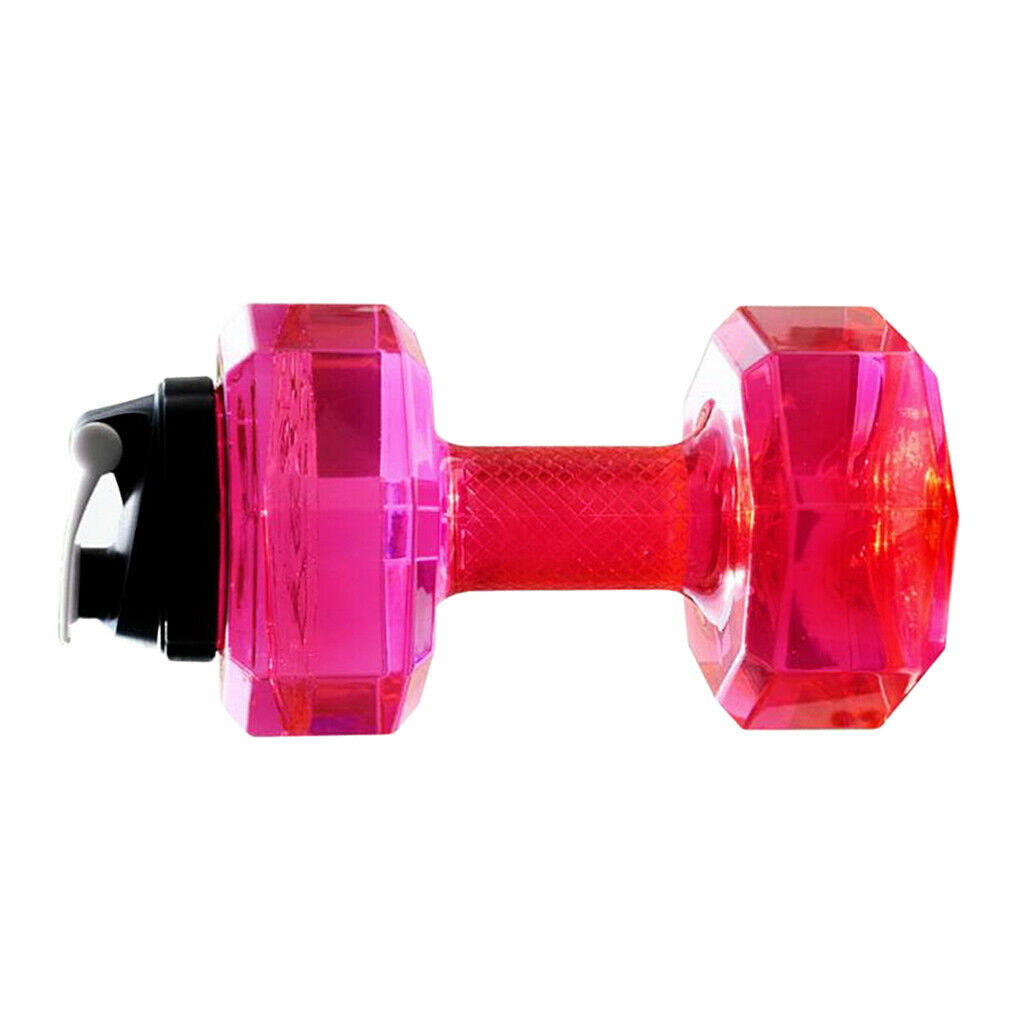 2 Pcs Portable Sport Kettle Gym Hiking Water Bottle Training Drink Jug Pink
