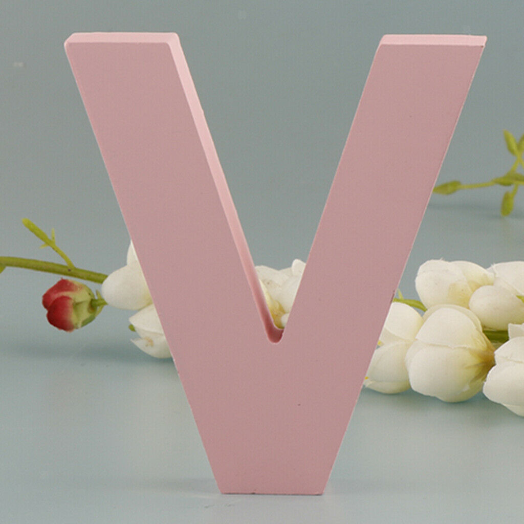 Pink Wooden Floating Letters Door Numbers Alphabet Letters LOVE