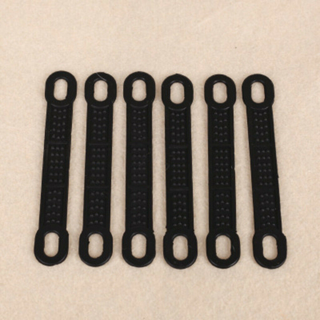100 lot Practical Non-Slip Silicone Hanger Grips Clothing Hanger Strips