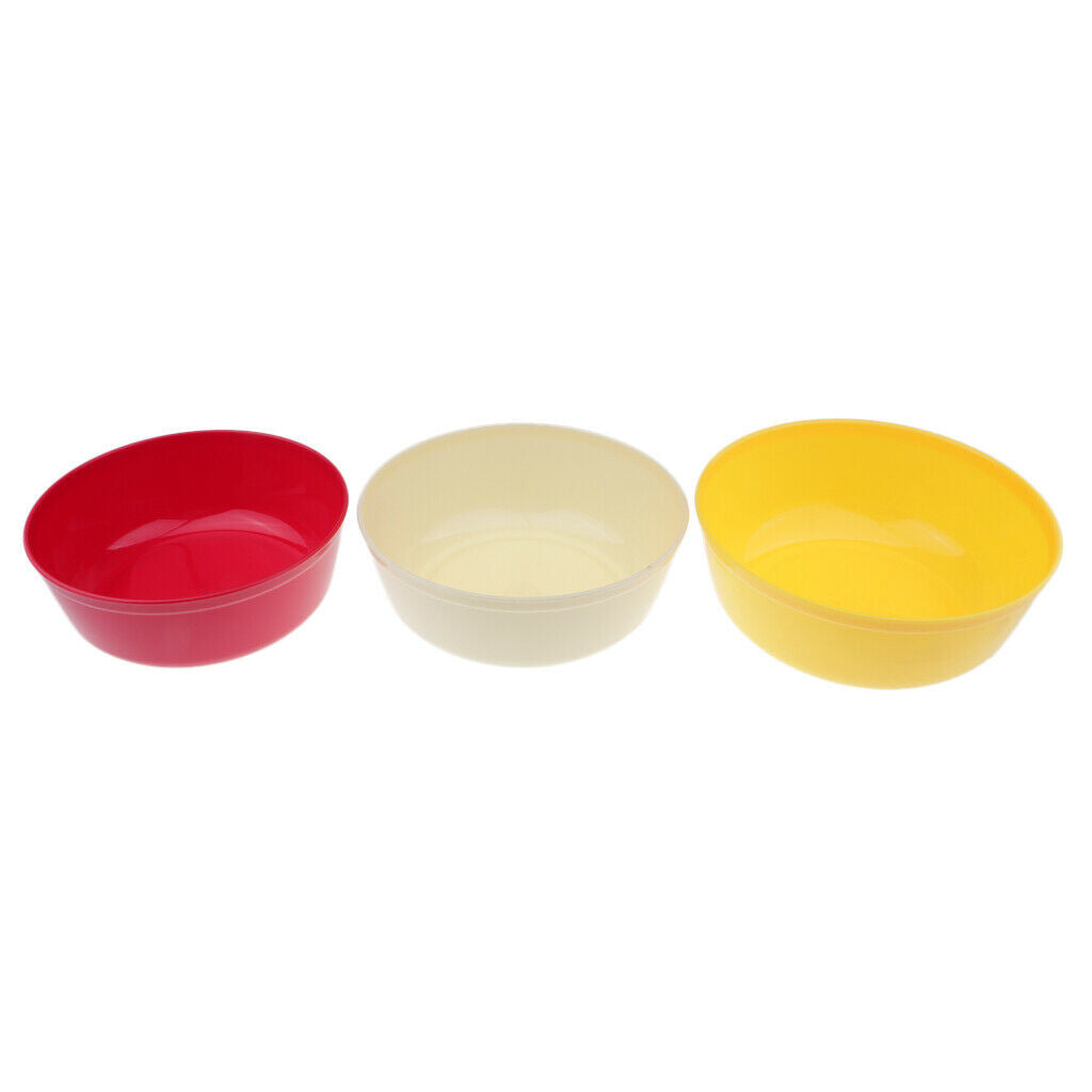3pcs Fishing Tackle Bowl Fishing Mixing Lures Storage Baits Carrier Bowl