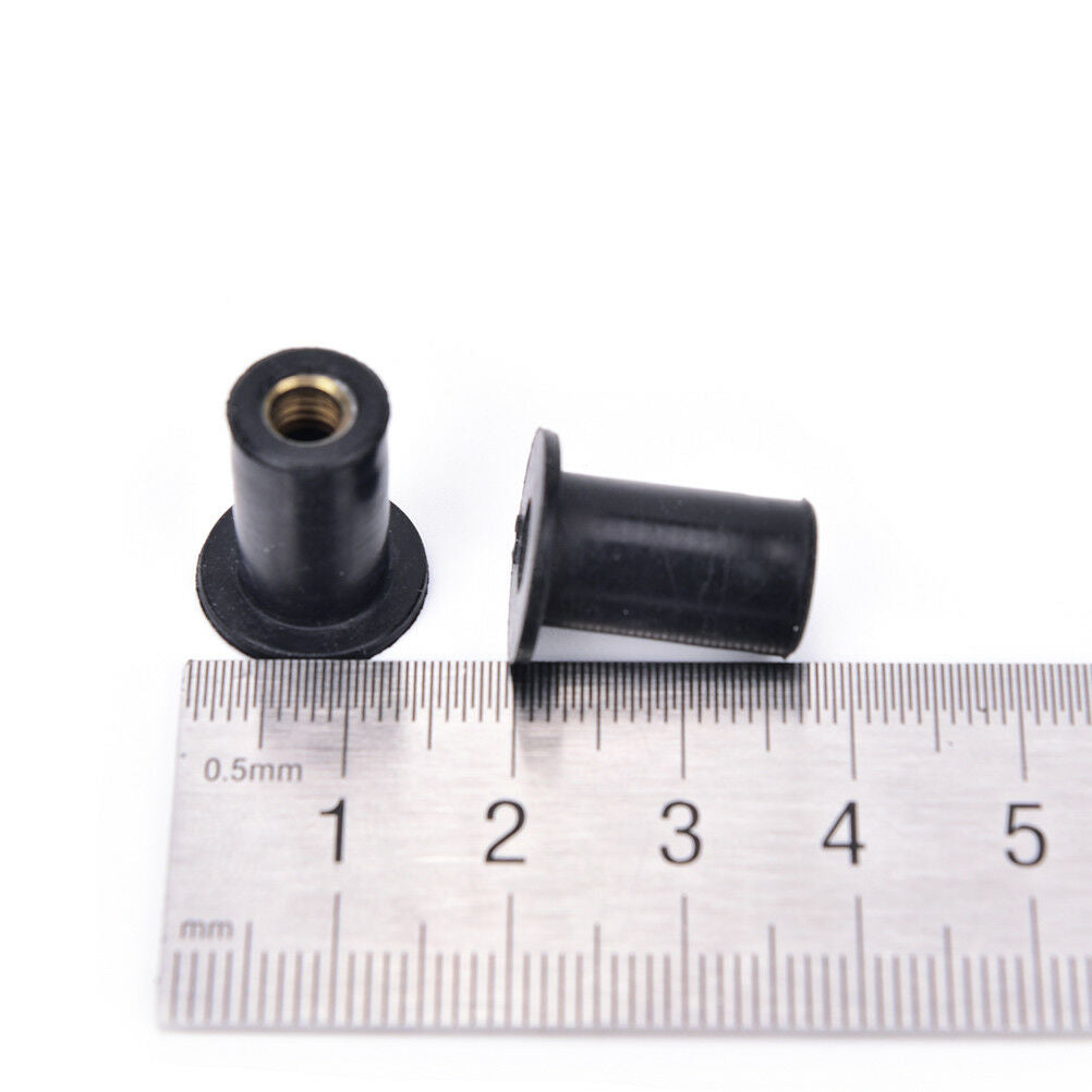 6pcs M5 rubber grommet well nuts blind fastener windscreen kayak accessori.l8