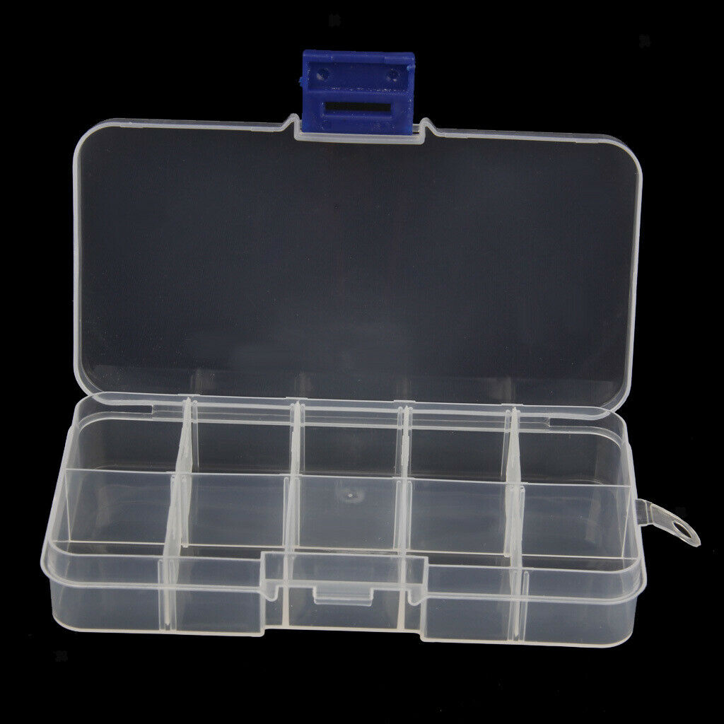 2pcs Plastic Jewelry Bead Organizer Box Storage Container Case Craft Tool - 10