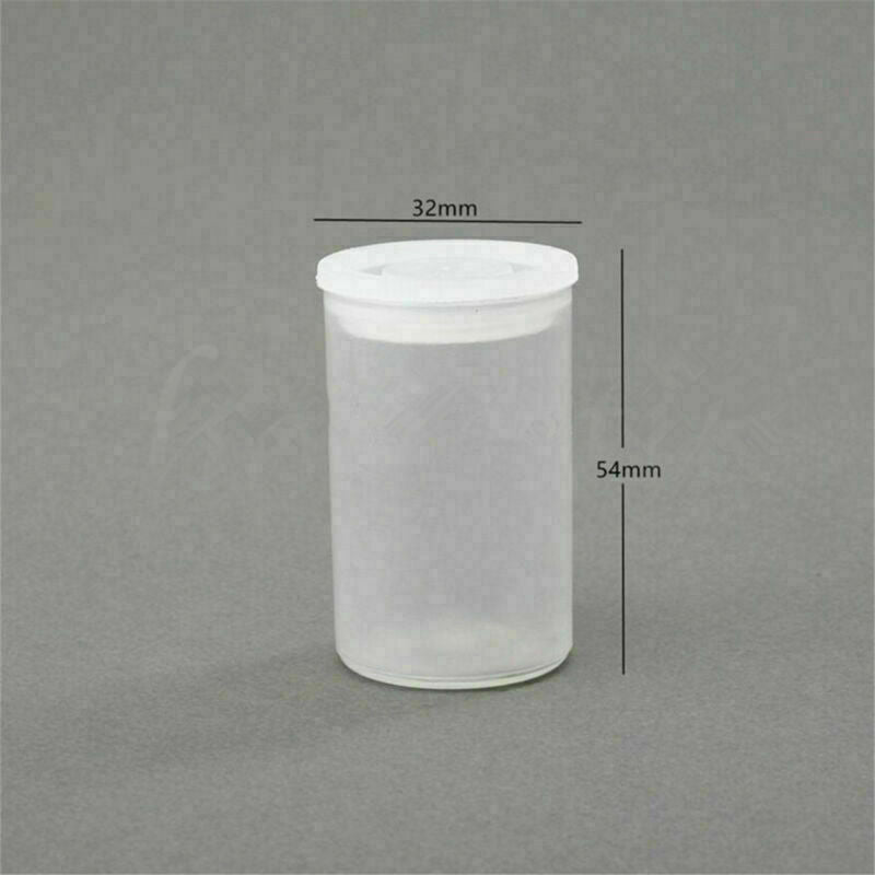 5pcs Plastic Empty Black/White Bottle 35mm Film Cans Canisters Containers