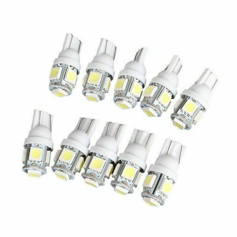 15Pcs T10 XENON LED Light Bulb 5SMD 5050 White Lamps Wedge 12V TAIL 194 168 USA