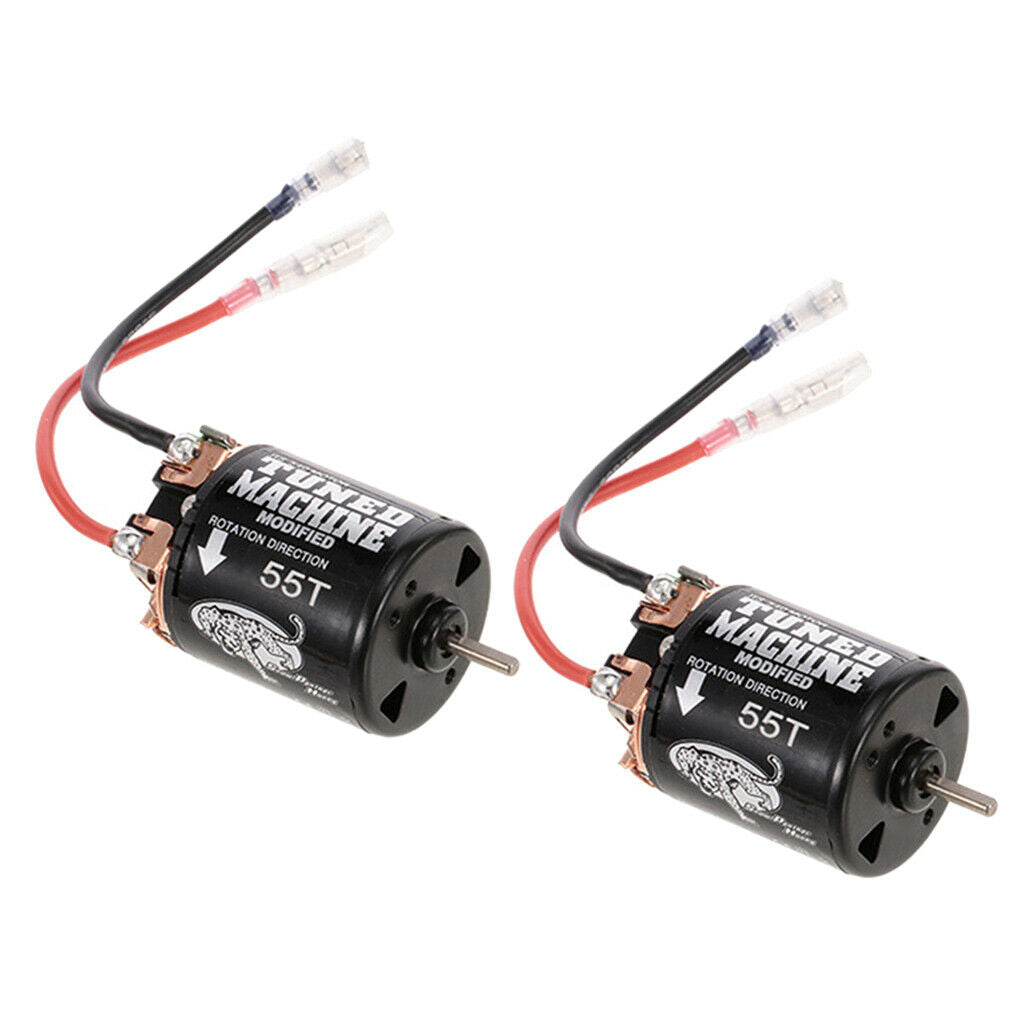 2Pieces RC 540 Brushed Motor High Torque for 1/10 Axial D90 TRX4 Parts