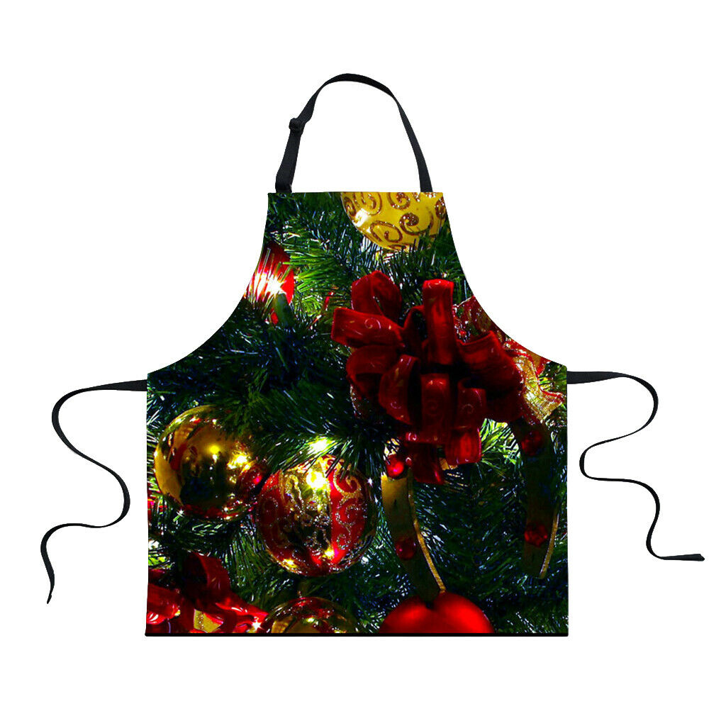 Christmas Adults Chef Apron for Kitchen Festive Cooking Baking Knot