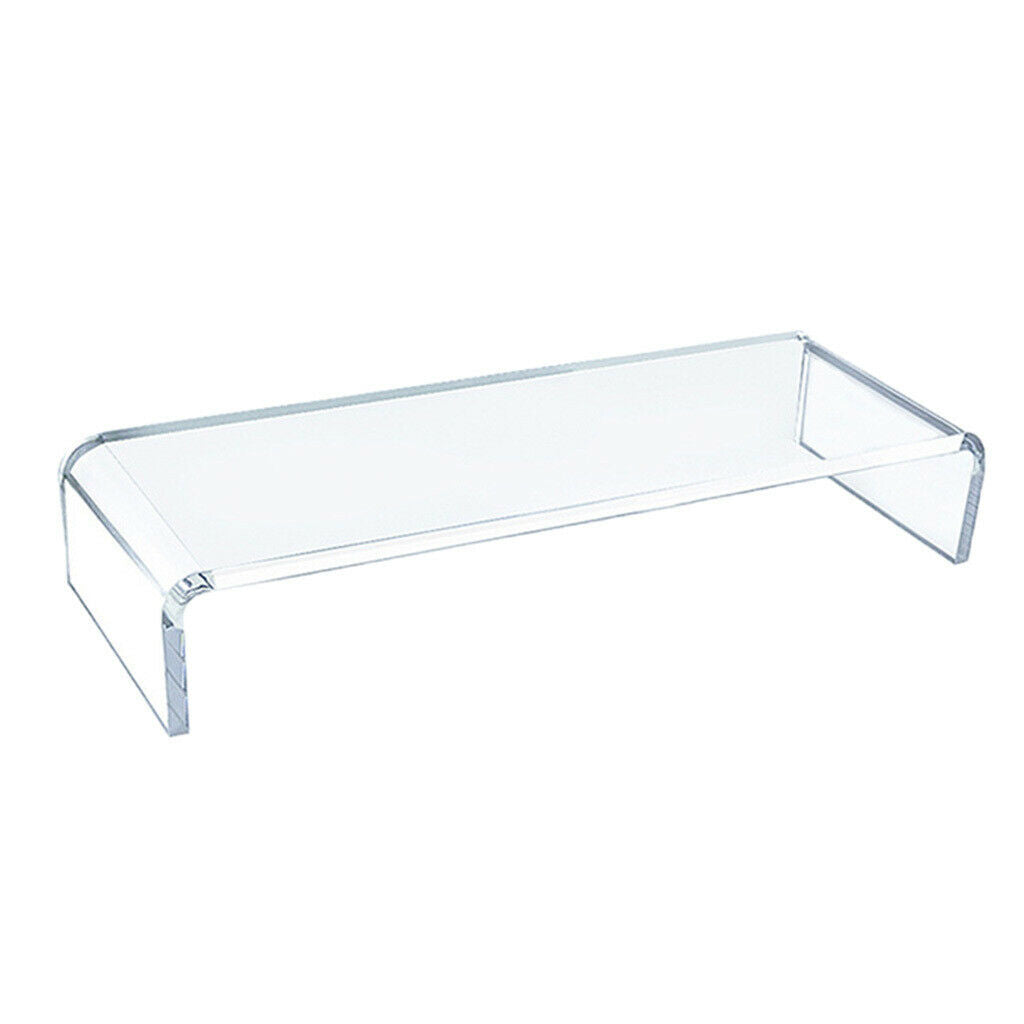 School Clear Acrylic Monitor Stand Desktop Laptop PC Computer Screen Riser