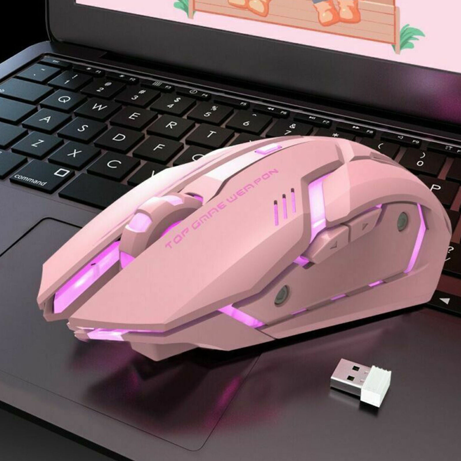 2.4GHz Wireless Optical Mouse Mice & USB Receiver 1600DPI For PC Laptop Computer
