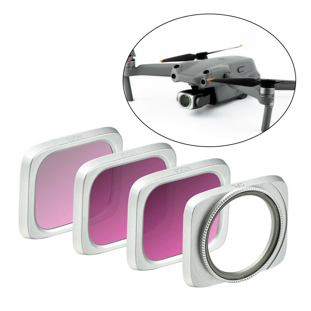 4 Pieces Camera CPL ND Lens Filter Fit for DJI Air 2S Drone Accessories