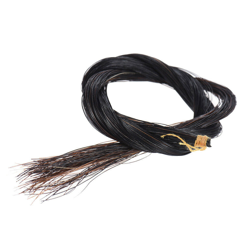 Fine Ductile 4/4 Violin/ Fiddle Horsehair Musical Instrument Accessory Black
