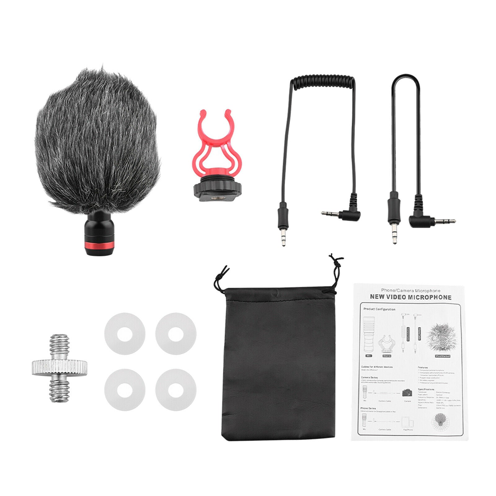Video Microphone Compact on Camera Microphone Mic for Pocket2 DSLR Camera