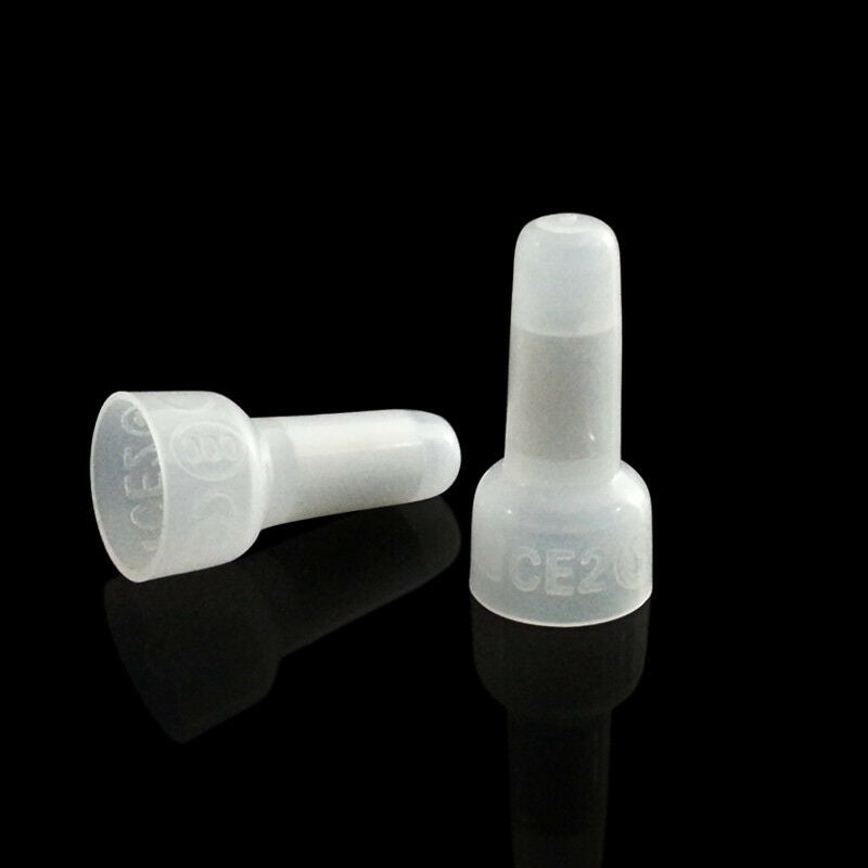 100PCS Terminals Cap 3MM ID Closed End Crimp Cap Gauge Car Audio Wire Connector