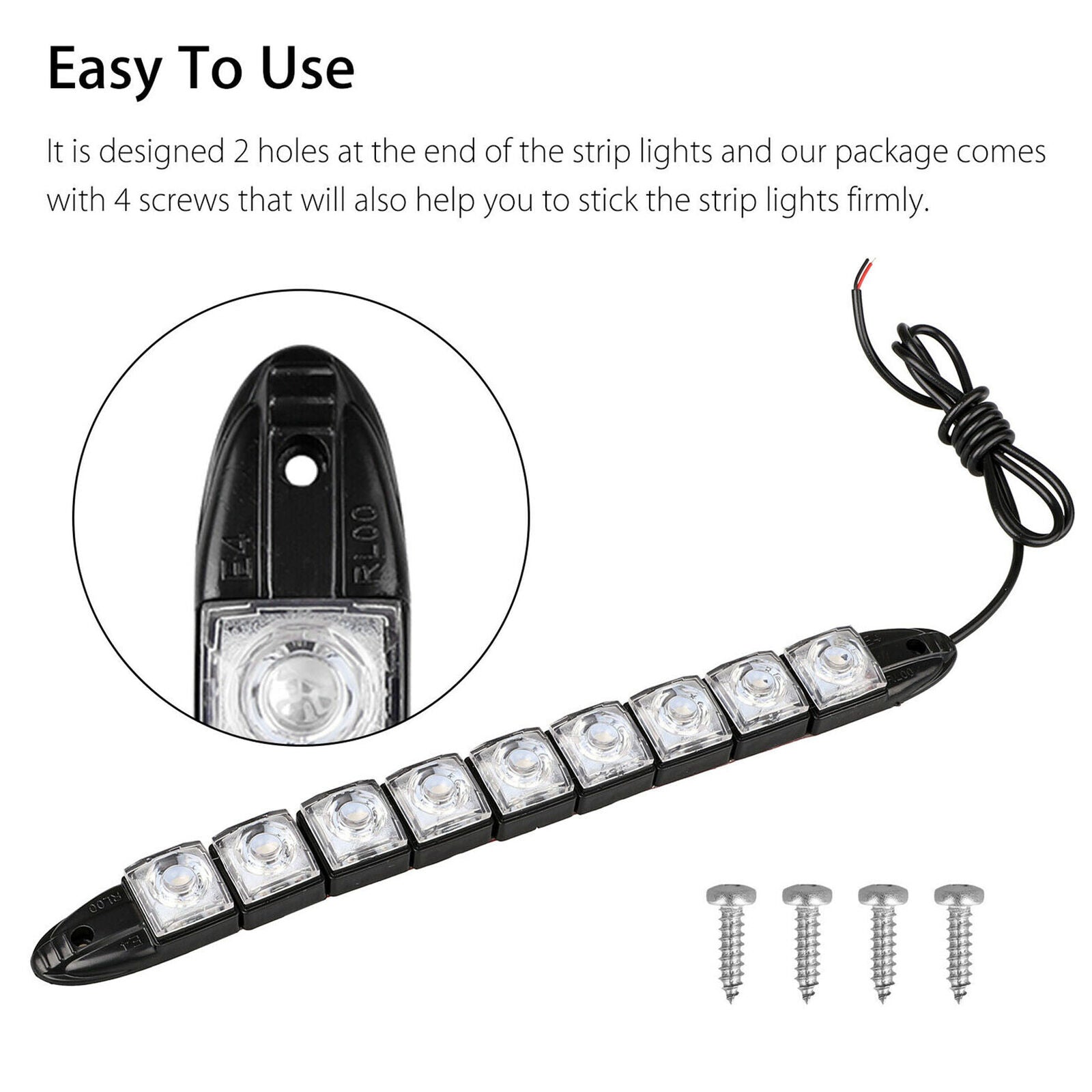 2 Pcs Red Green Navigation 9Led Marine Bow Boat Car 12V Yacht Pontoon Brigh C9J7