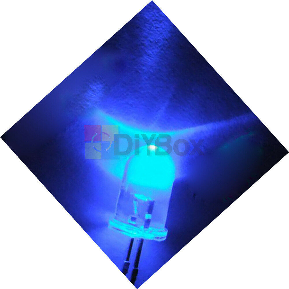 1000pcs 5mm Blue Round High Power Super Bright Water Clear LED Diodes Lamp Bulb