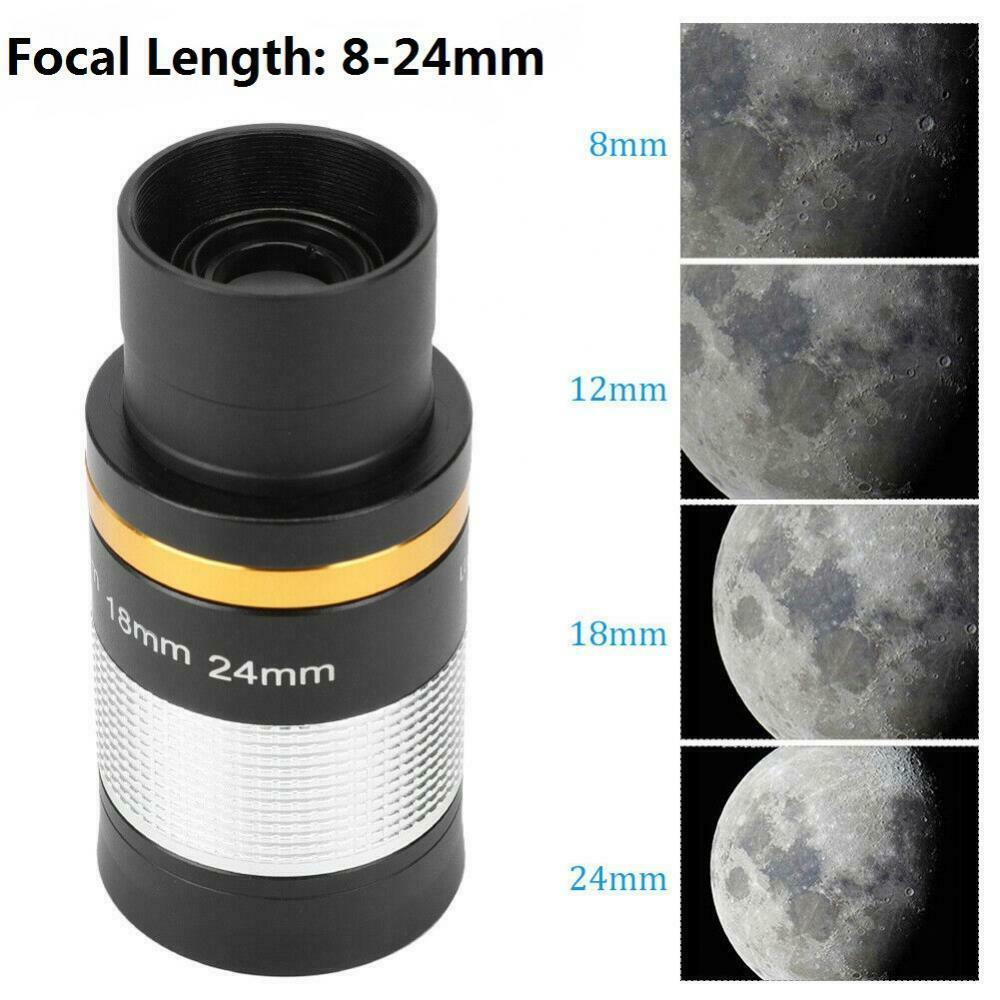 8-24mm 1.25'' Zoom Eyepiece Multi Coated for Telescope Skywatcher Astronomy