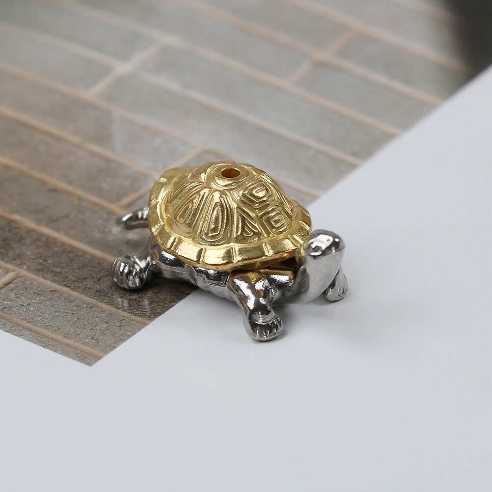 1holes alloy tortoise incense burner holder censer plate for sticks & cone.l8