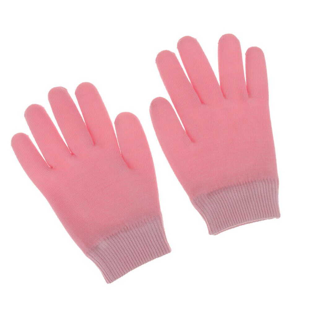 Beauty SPA Moisturizing Skincare Gel Therapy Treatment Gloves Pink