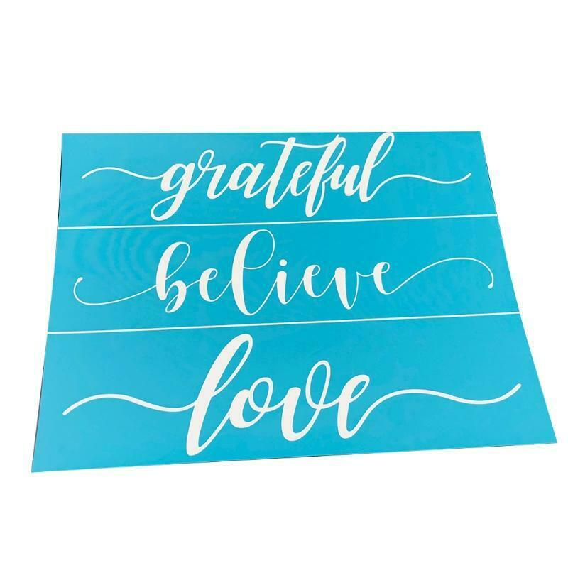 Believe Love Self-Adhesive Silk Screen Printing Stencil Painting Wood T-Shirt