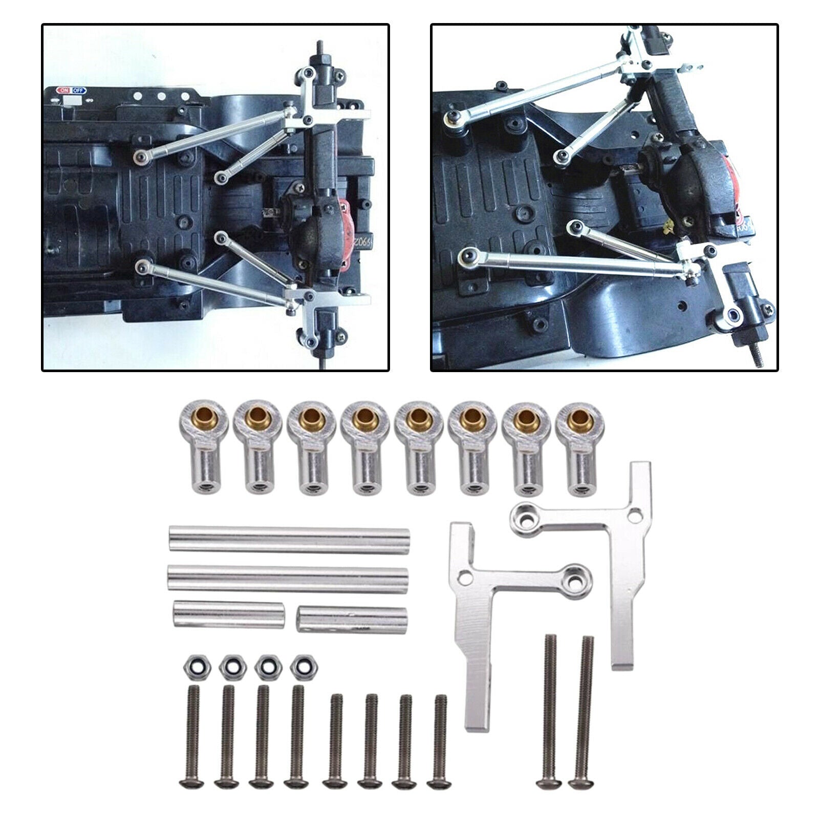 1:10 Link Rod End Set Replacement Parts for Tamiya CC01 Car Buggy DIY Parts