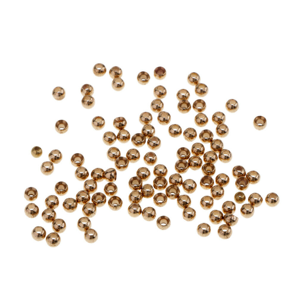 Fly Tying Beads Assortment Hook Nymph Belly Eyes Head Ball Bead 2.8mm 100pcs