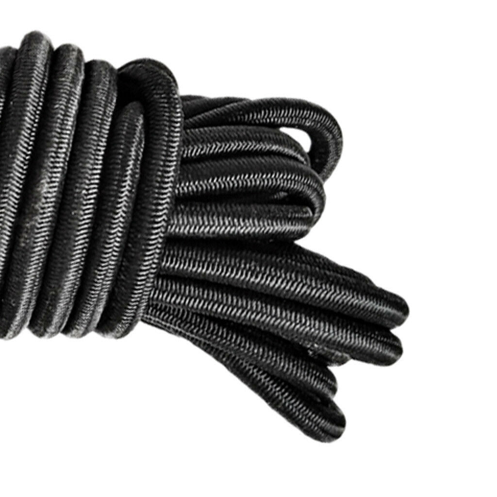 5m 4mm Elastic Bungee Cord Marine Grade Heavy Duty Shock Rope Tie Down Stretch -