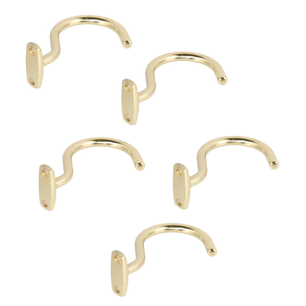 5 Packs Billiard Table Pool Cue Brass Hook Pool Cue Hanger Holder Table