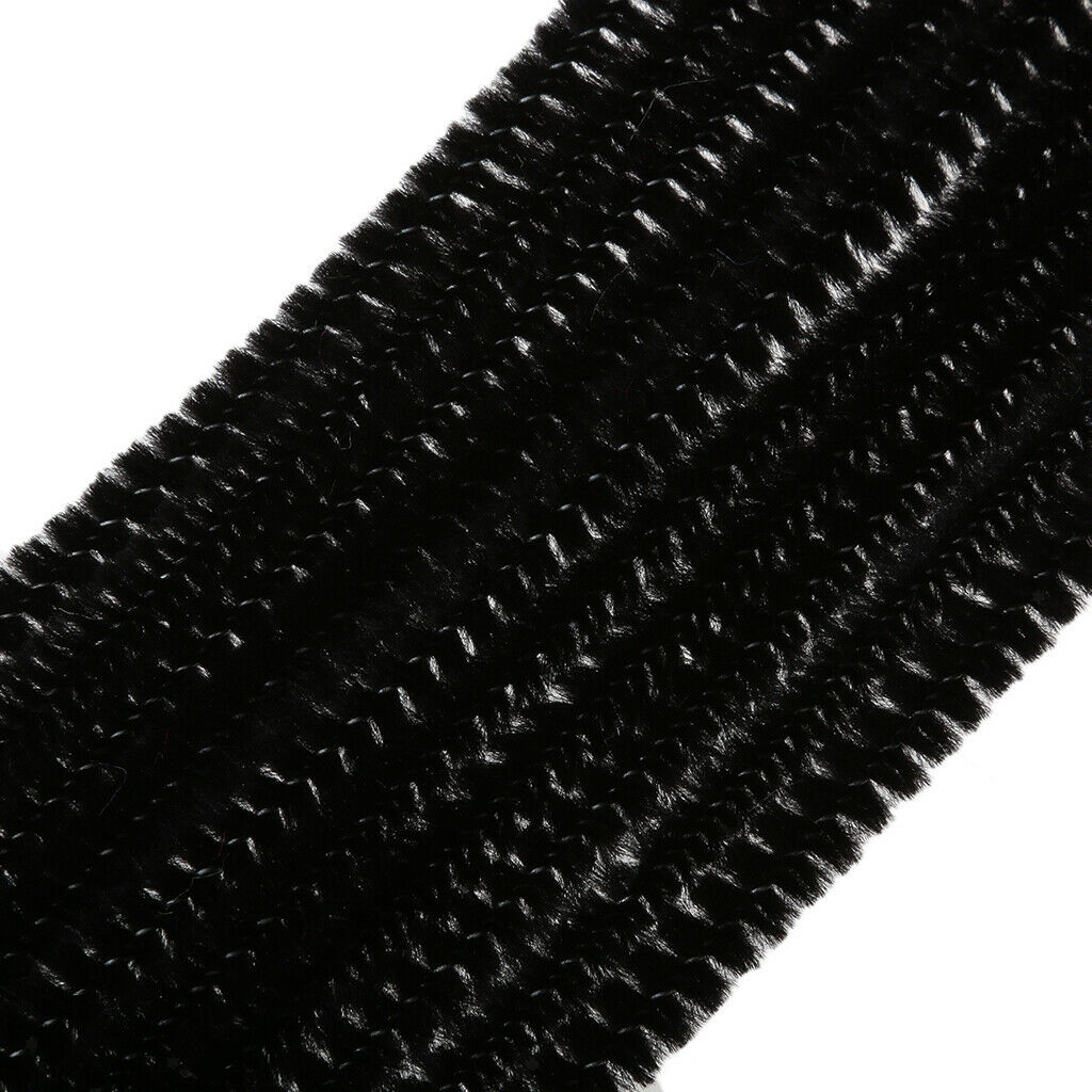 100pcs Shilly-stick Chenille Stems Pipe Cleaners Kids Baby DIY Toys Black