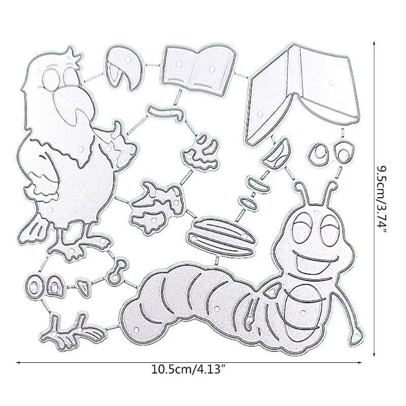 Caterpillar Parrot Metal Cutting Dies Stencil DIY Scrapbooking Album Paper Card