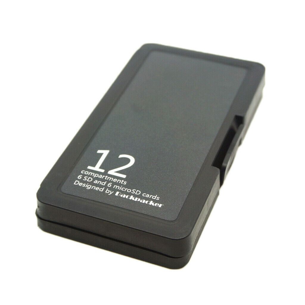 Memory Card Storage Box Pouch 12 Slots for Micro SD Cards TF Card Shockproof