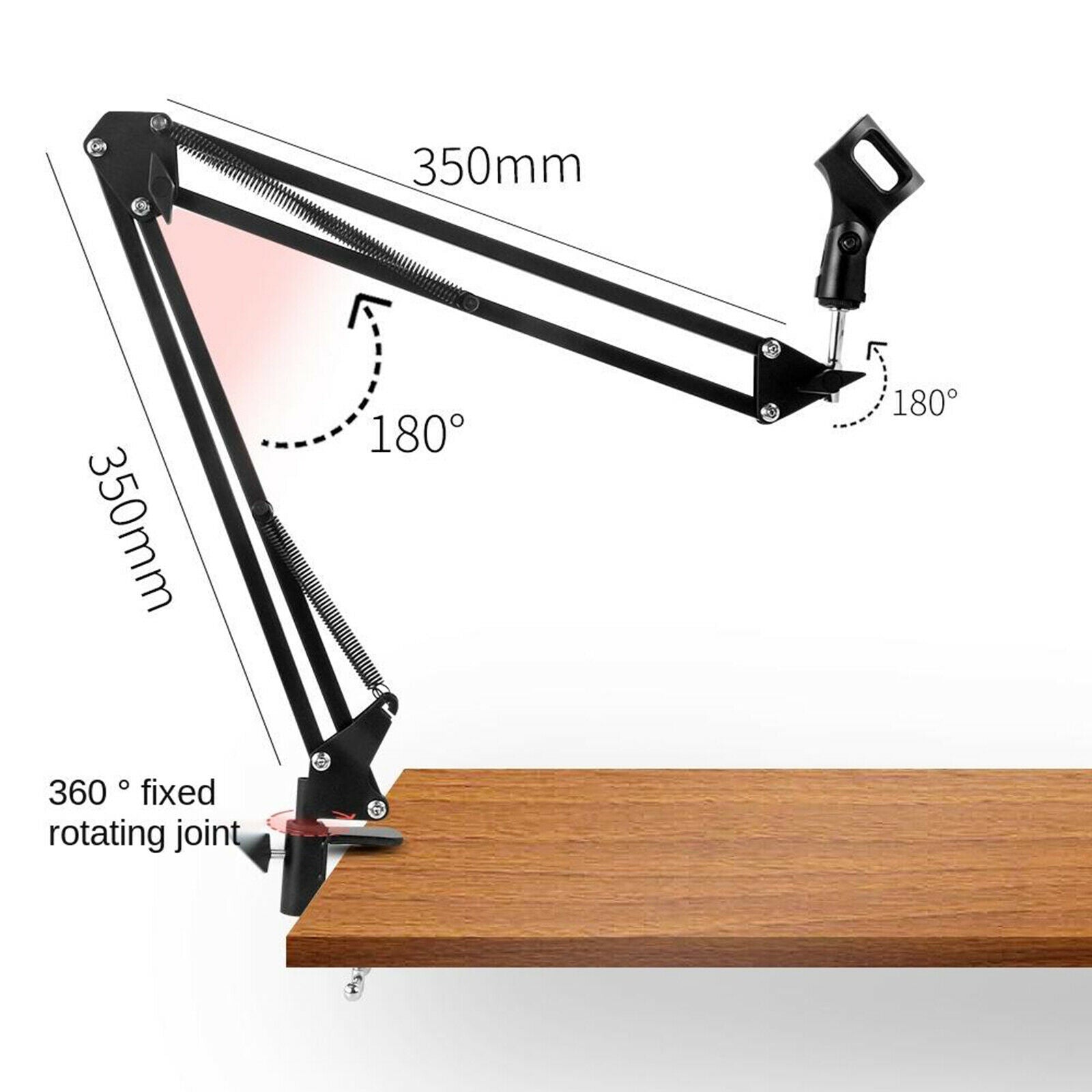 Adjustable Studio Microphone Scissor Arm Stand for Recording TV Stations