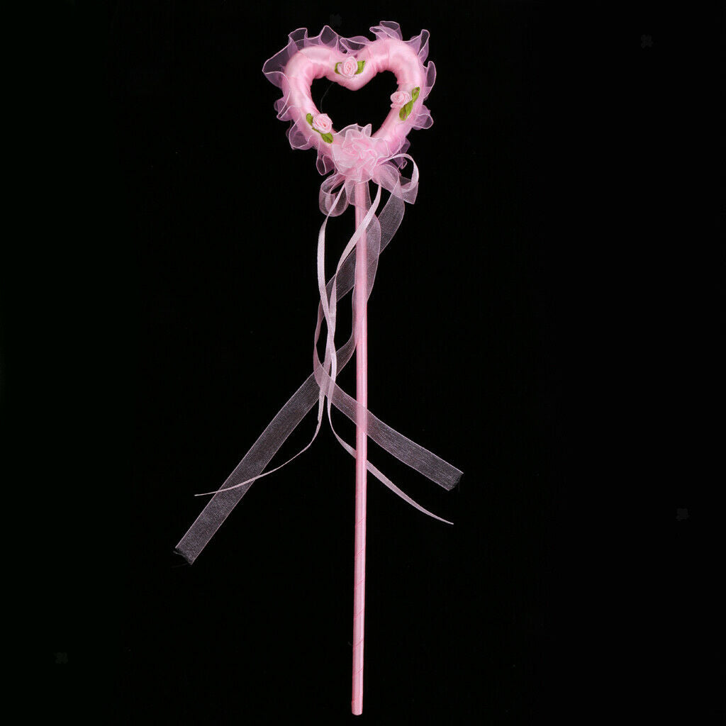 6 Pieces Romantic Pink Heart Shape Princess