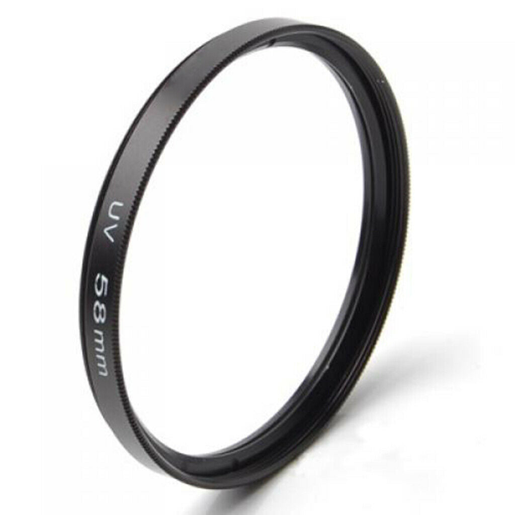 58mm UV Protection Lens Filter for DV Camcorder Camera Black