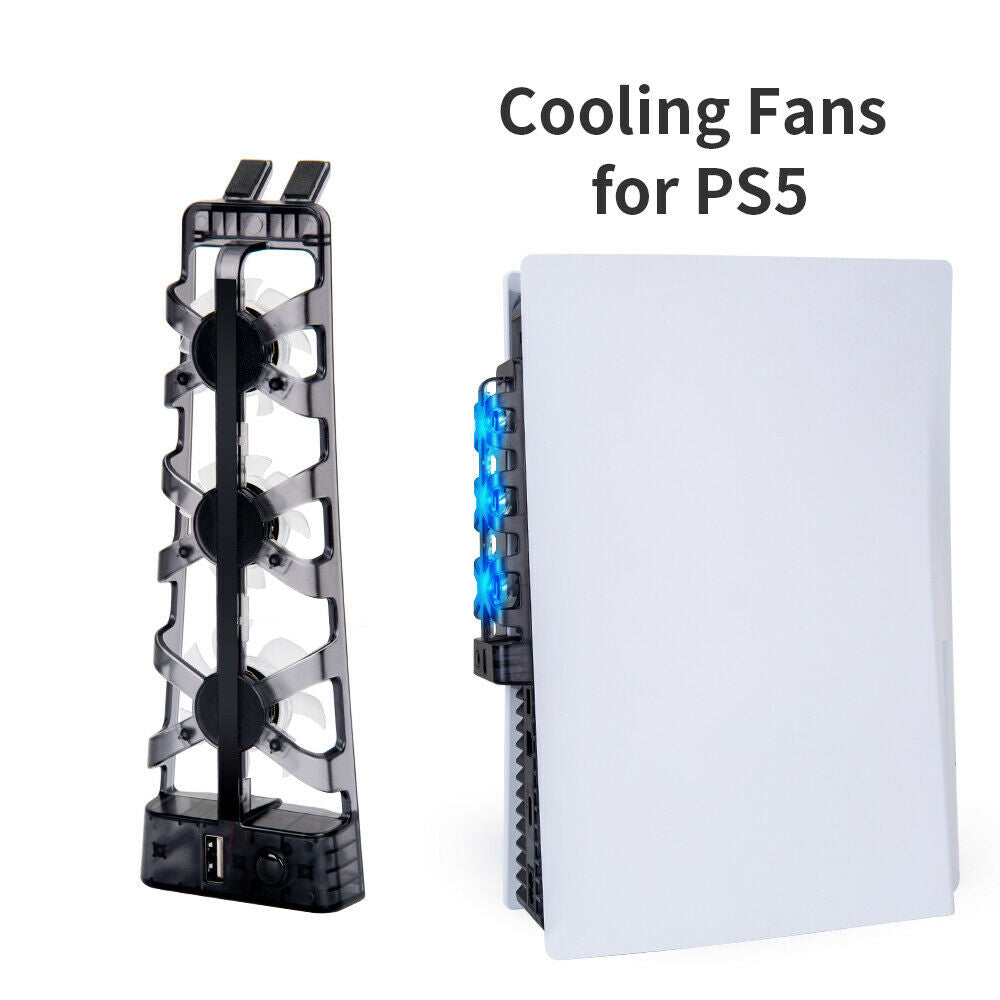 For PS5 Console Cooler Fans LED Indicator for Sony PS5 Console Cooling Cooler