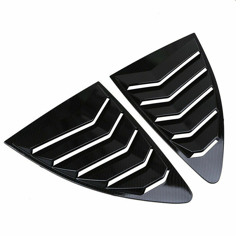 Carbon Fiber Look Left Right Side Window Louver Cover For Subaru BRZ 2012-2021