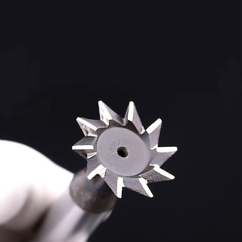 8mm x 60Â° Degree 6 Flutes High Speed Steel Dovetail Cutter End Mill Bit Router Y