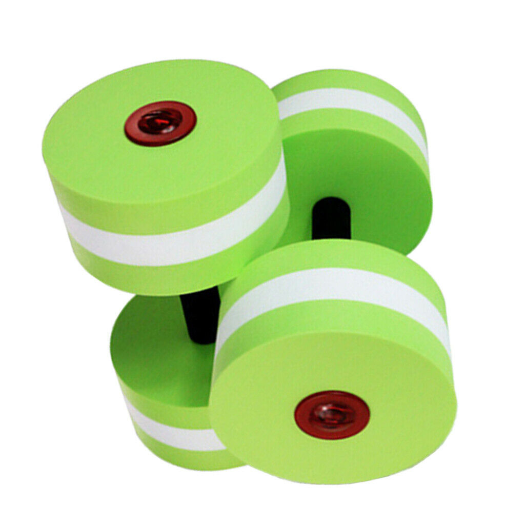 Eva Floating Dumbbell Water Aerobics Aquatic Fitness Exercise Barbell Green